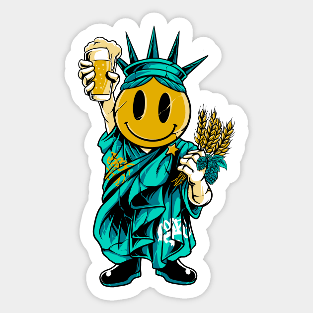 smiling libeerty Sticker by spoilerinc